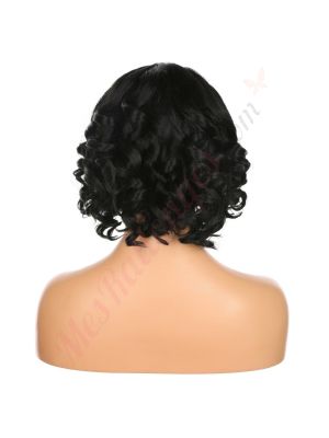 DM1707532-v4 - Perruque Courte Cheveux Synthétique Noire  [VENTE FINALE]