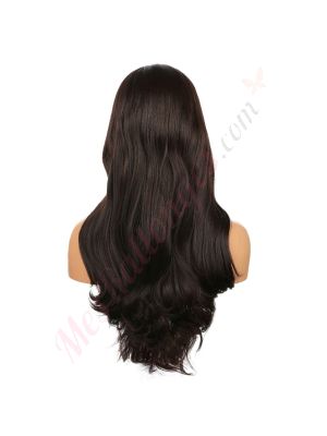 DM1707533-v4 - Perruque Longue Cheveux Synthétique Noire  [VENTE FINALE]