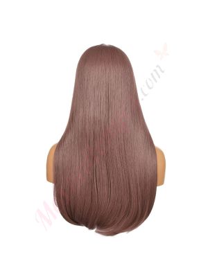 DM1707544-v4 - Perruque Longue Cheveux Synthétique Pastel Mauve Avec Toupet [VENTE FINALE]