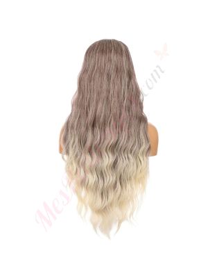 DM1810945-v4 - Perruque Longue Cheveux Synthétique Méchée Avec Toupet  [VENTE FINALE]