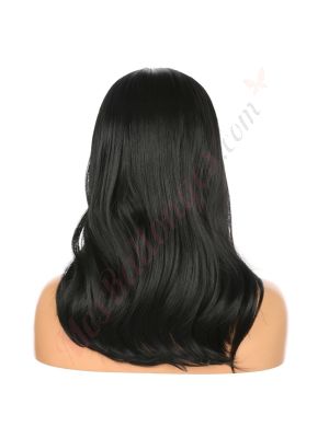 DM2031284-v4 - Perruque Longue Cheveux Synthétique Noire  [VENTE FINALE]