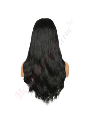DM2031286-v4 - Perruque Longue Cheveux Synthétique Noire  [VENTE FINALE]