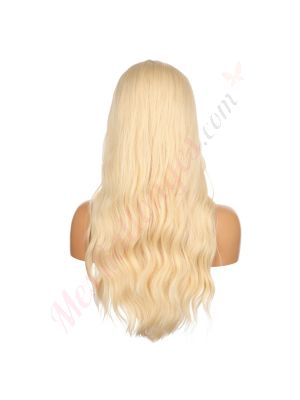DM2031292-v4 - Perruque Longue Cheveux Synthétique Blonde  [VENTE FINALE]