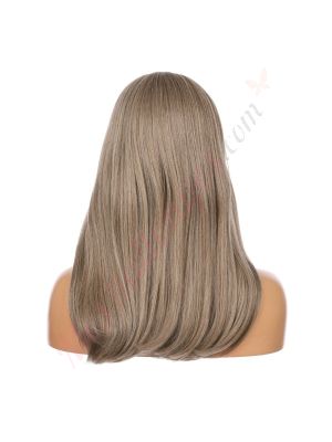 DM2031294-v4 - Perruque Longue Cheveux Synthétique Blond Cendré Avec Toupet  [VENTE FINALE]