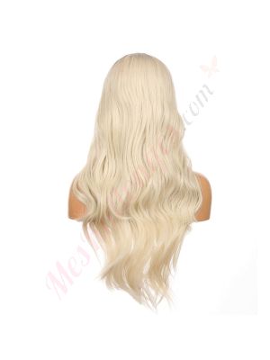 DM2031296-v4 - Perruque Longue Cheveux Synthétique Blonde Ombrée [VENTE FINALE]