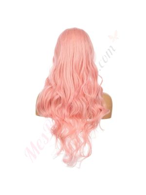 DM2031370-v4 - Perruque Longue Cheveux Synthétique Rose [VENTE FINALE]