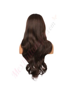 G1611224C-v3 - Perruque Longue Cheveux Synthétique Brunette [VENTE FINALE]