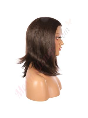 G1611229-v3 - Perruque Courte Cheveux Synthétique Brunette  [VENTE FINALE]