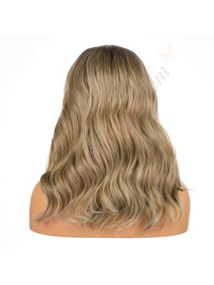 G1903681C-v4 - Perruque Courte Cheveux Synthétique Blonde Foncée  [VENTE FINALE]