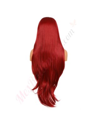 G1904710C-v3 - Perruque Longue Cheveux Synthétique Rouge  [VENTE FINALE]