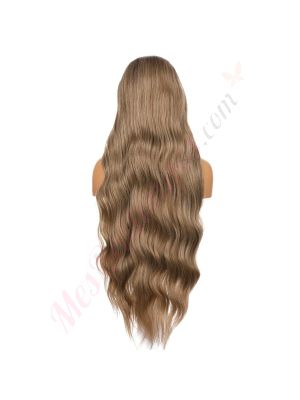 G1904763C-v4 - Perruque Longue Cheveux Synthétique Brunette Pâle [VENTE FINALE]