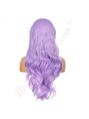 G1904888-v4 - Perruque Longue Cheveux Synthétique Violet Pastel  [VENTE FINALE]