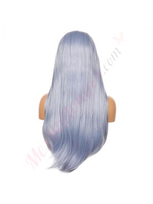 G1904889-v4 - Perruque Longue Cheveux Synthétique Bleu Pastel  [VENTE FINALE]