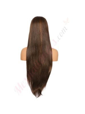 Z1611065C-v4 - Perruque Longue Cheveux Synthétique Blonde Méchée [VENTE FINALE]