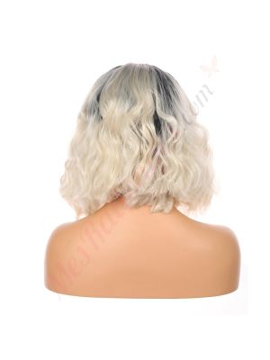 Madison - Perruque Courte Cheveux Synthétique Blonde Ombrée [Vente Finale]